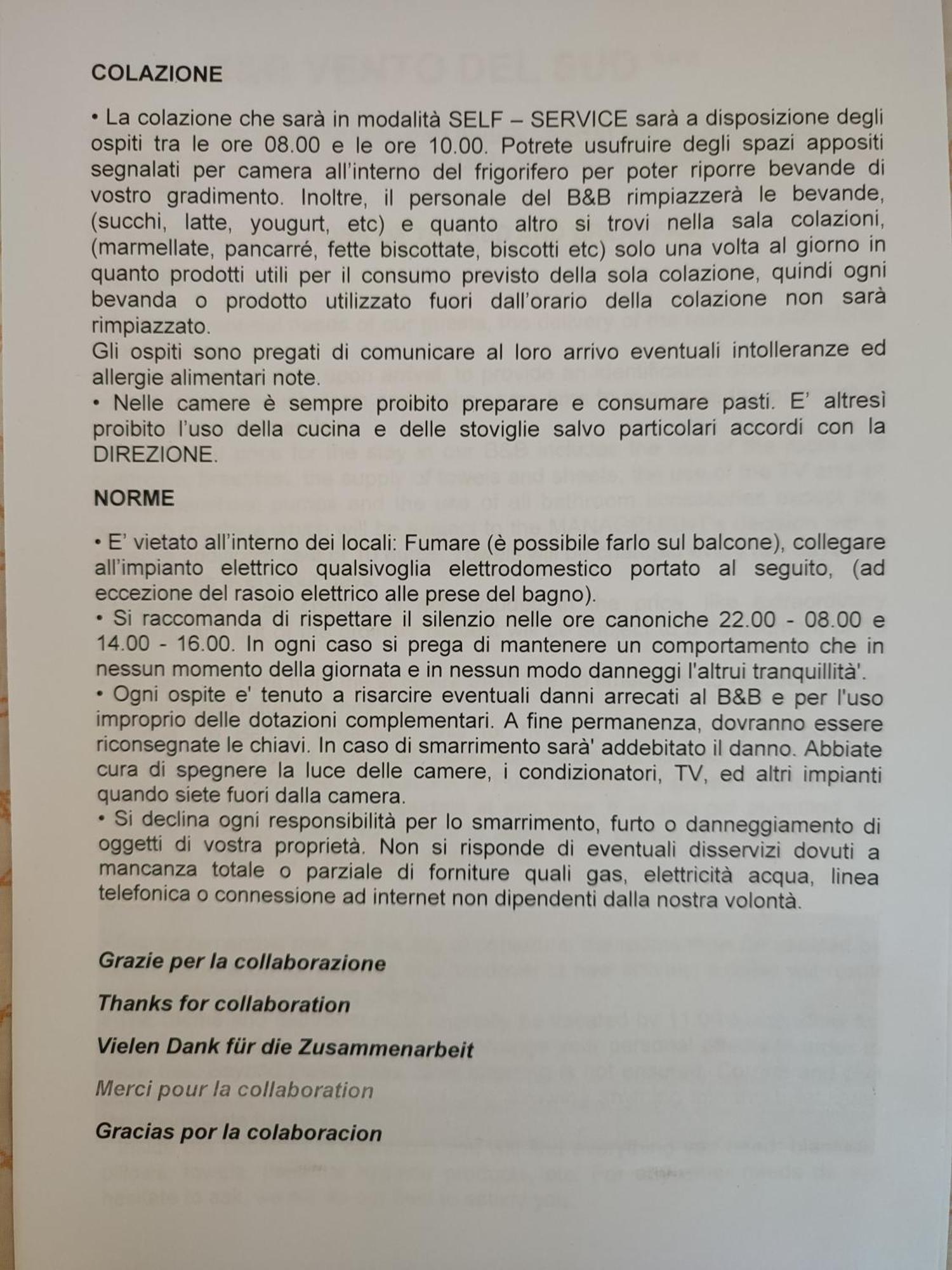 B&B Vento Del Sud Palermo Bagian luar foto